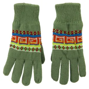 Acrylic Aztec Design Gloves