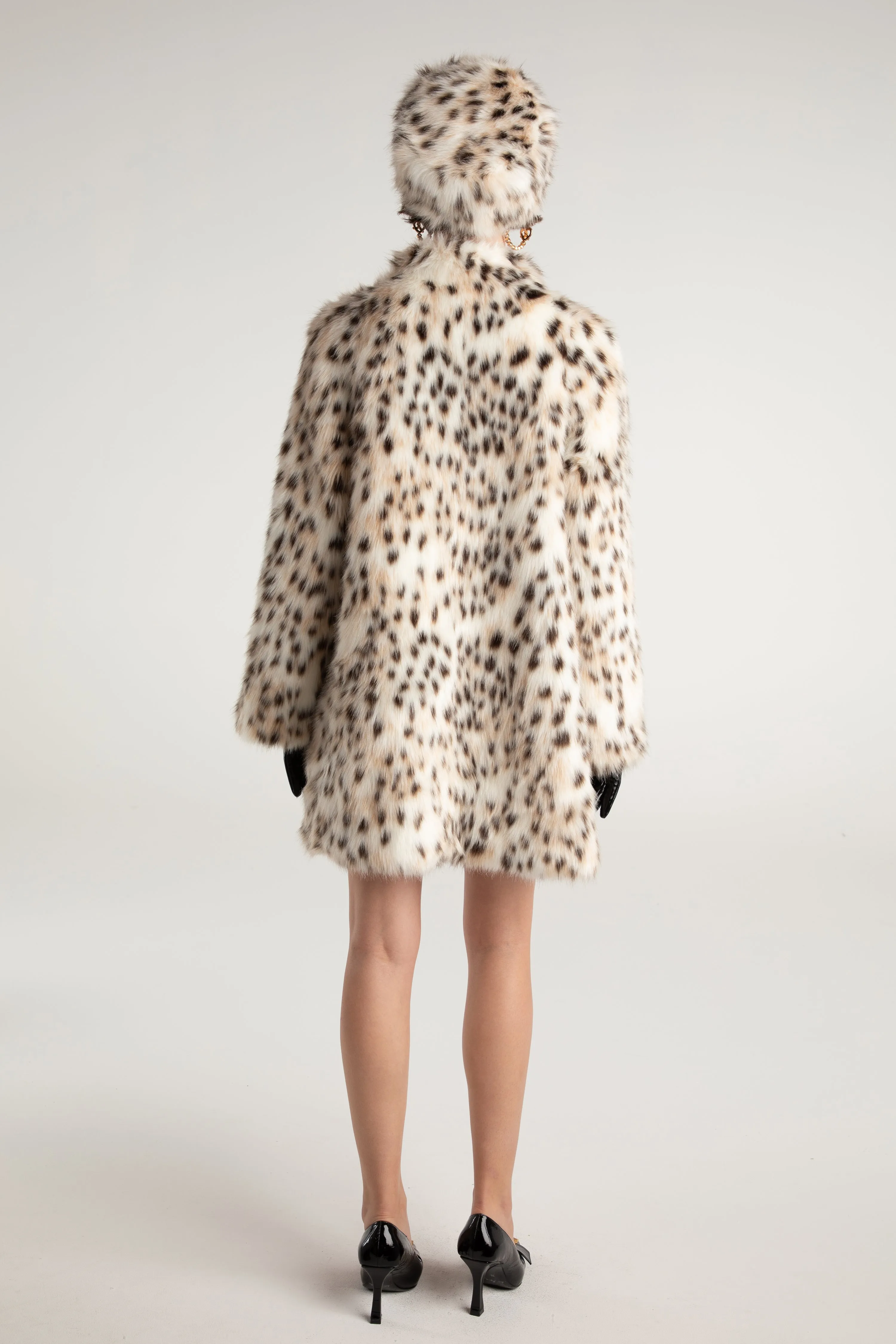 Adeline Fur Hat (Leopard)