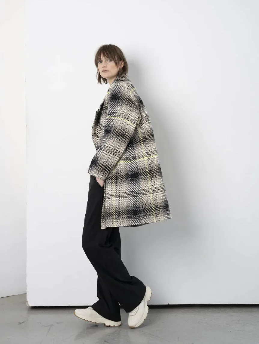 Albert Coat in Dipsyfluo Plaid-FW23