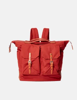 Ally Capellino Frank Hybrid Waxy Rucksack - Brick Red