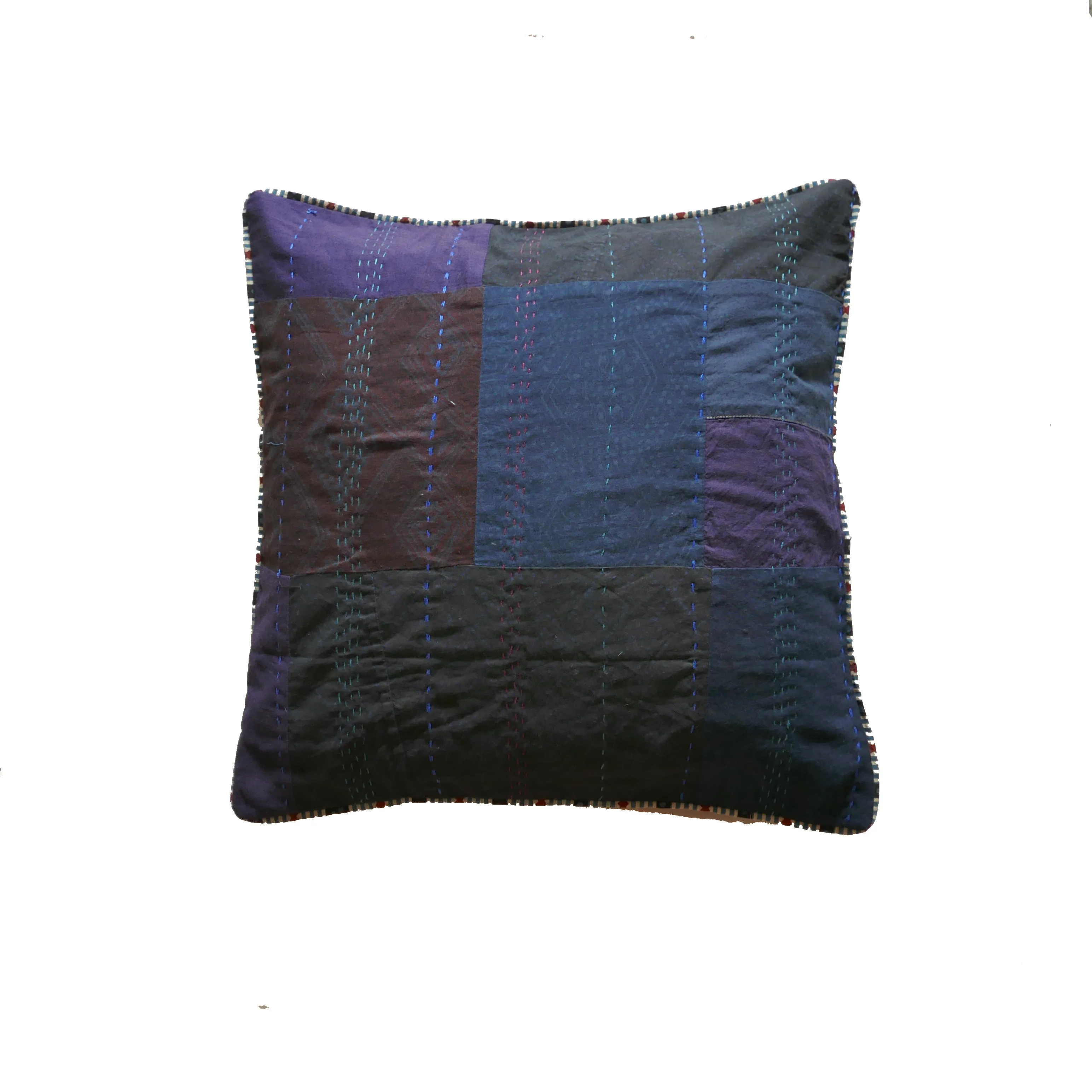 Aubergine  Relove Patchwork Cushion (MADE TO ORDER)