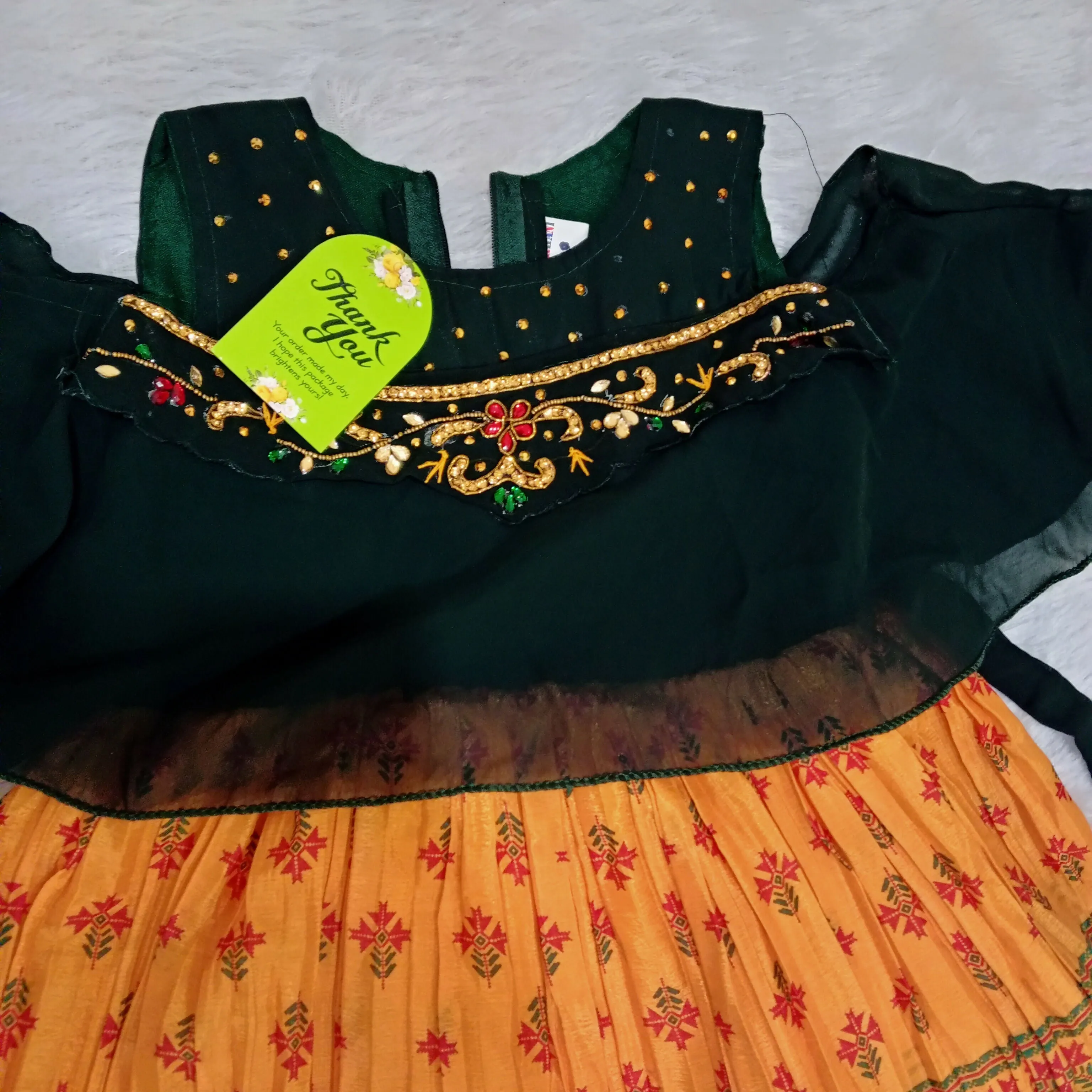 Baby girls ethnic wear frock