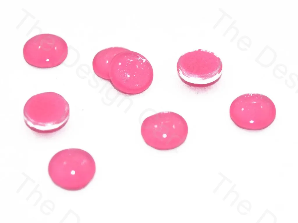 Baby Pink Circular Glass Stones