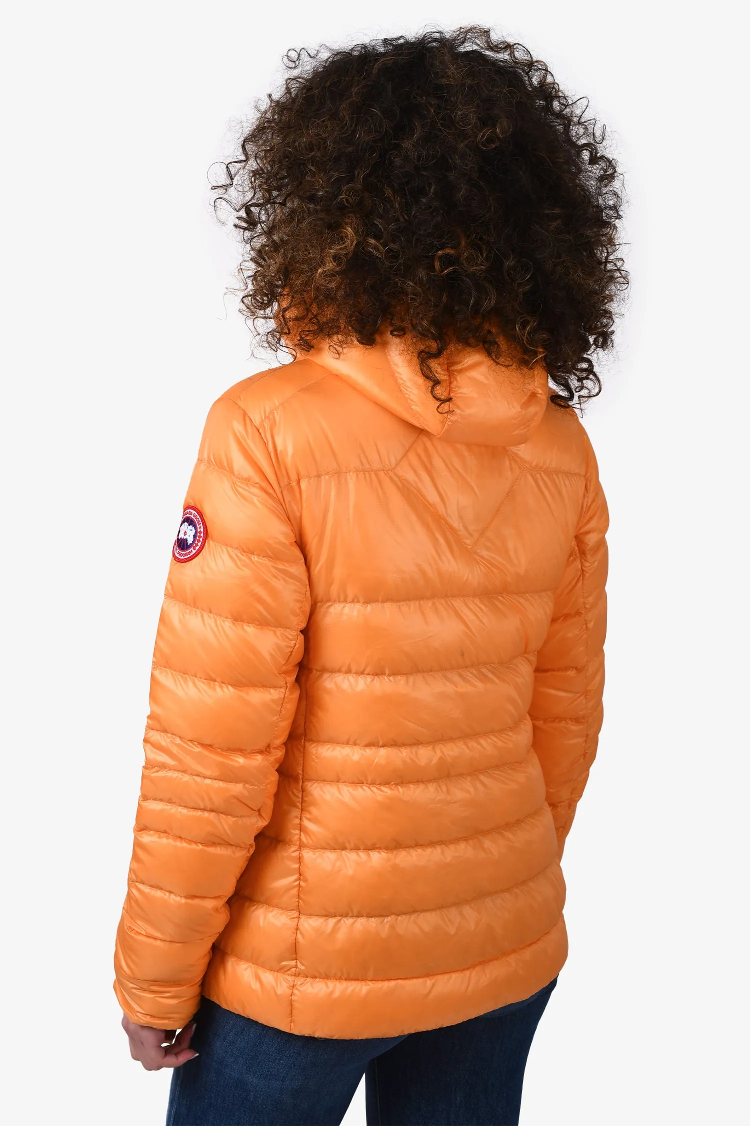 Canada Goose Orange Down 'Cypress' Hooded Jacket Size M