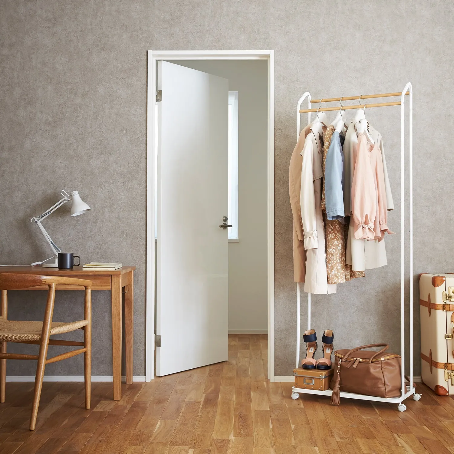 Coat Rack with Casters