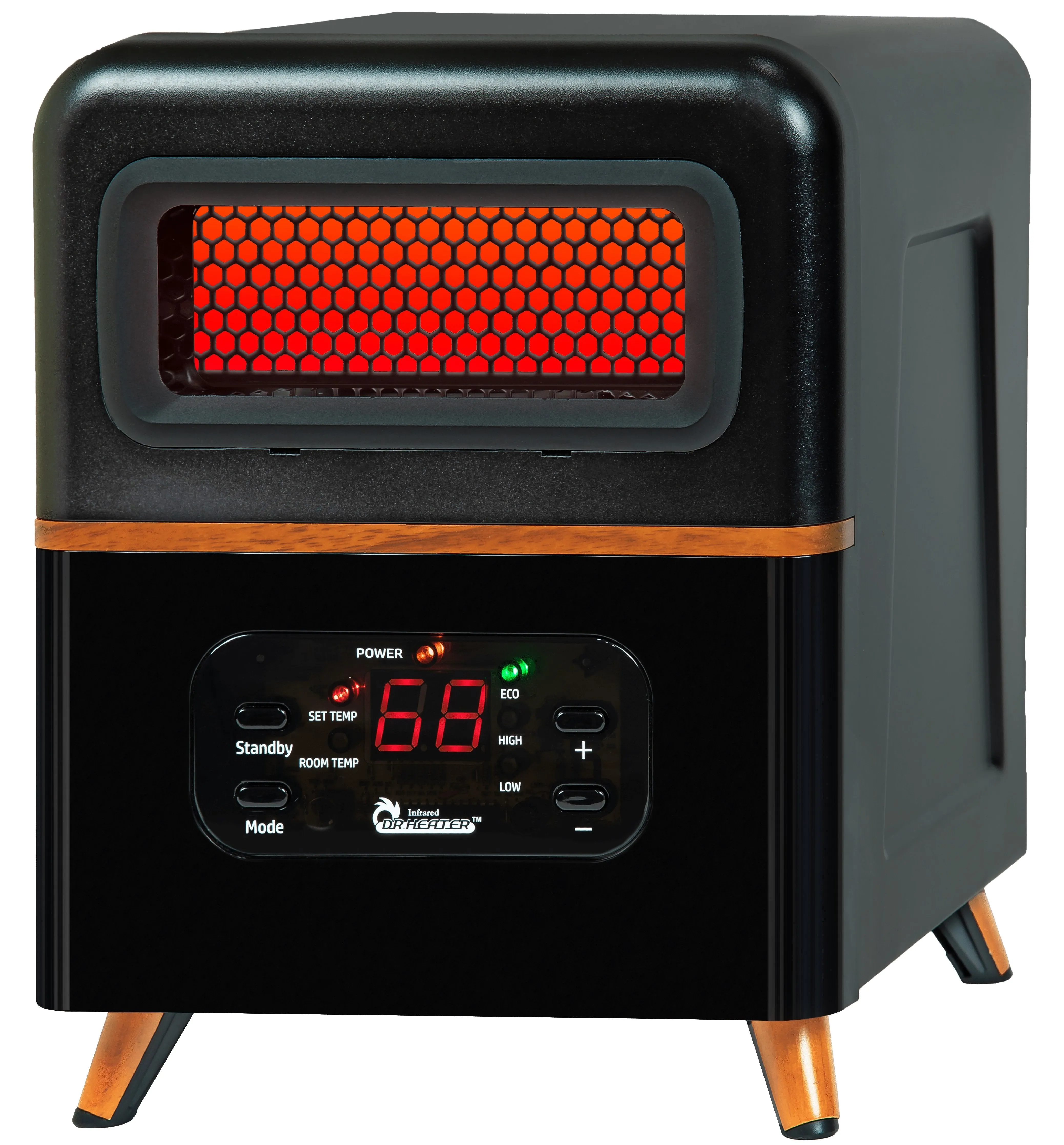 Dr Infrared Heater DR-978 Dual Heating Hybrid  Space Heater, 1500W with remote , more Heat