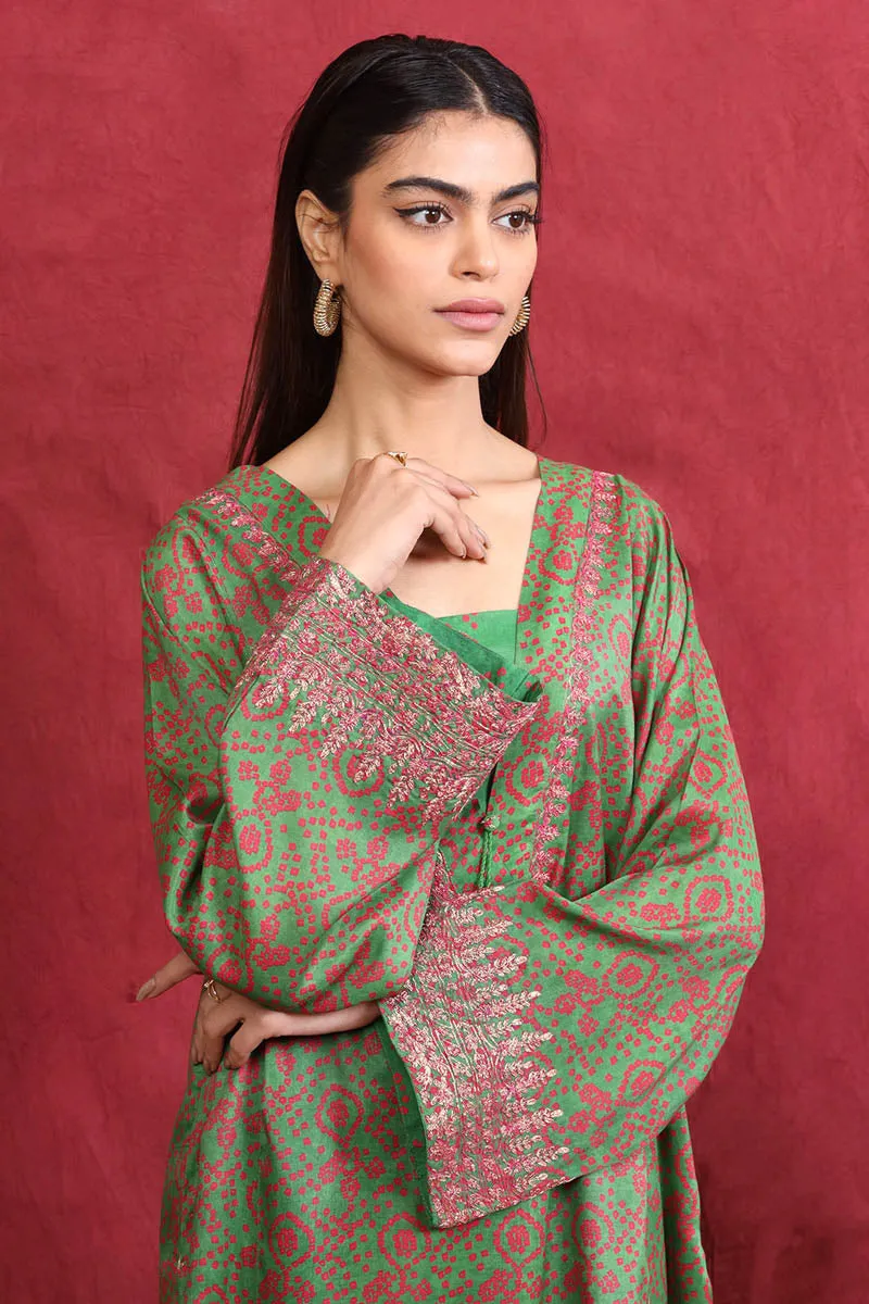 Ethnic Geo Green Kurta