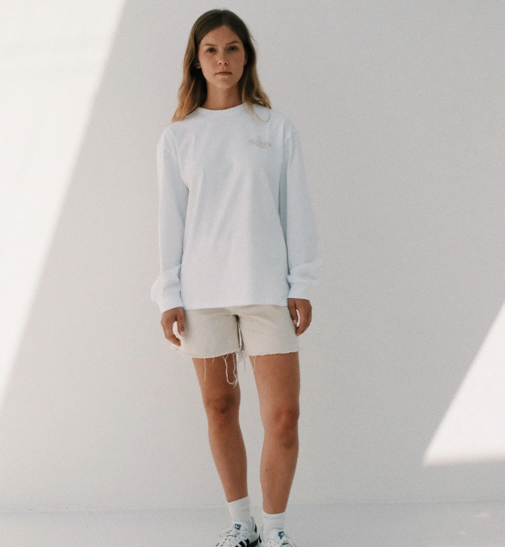 GANNI White Future Palm Long Sleeve T-shirt