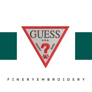 Guess Logo Embroidery Design