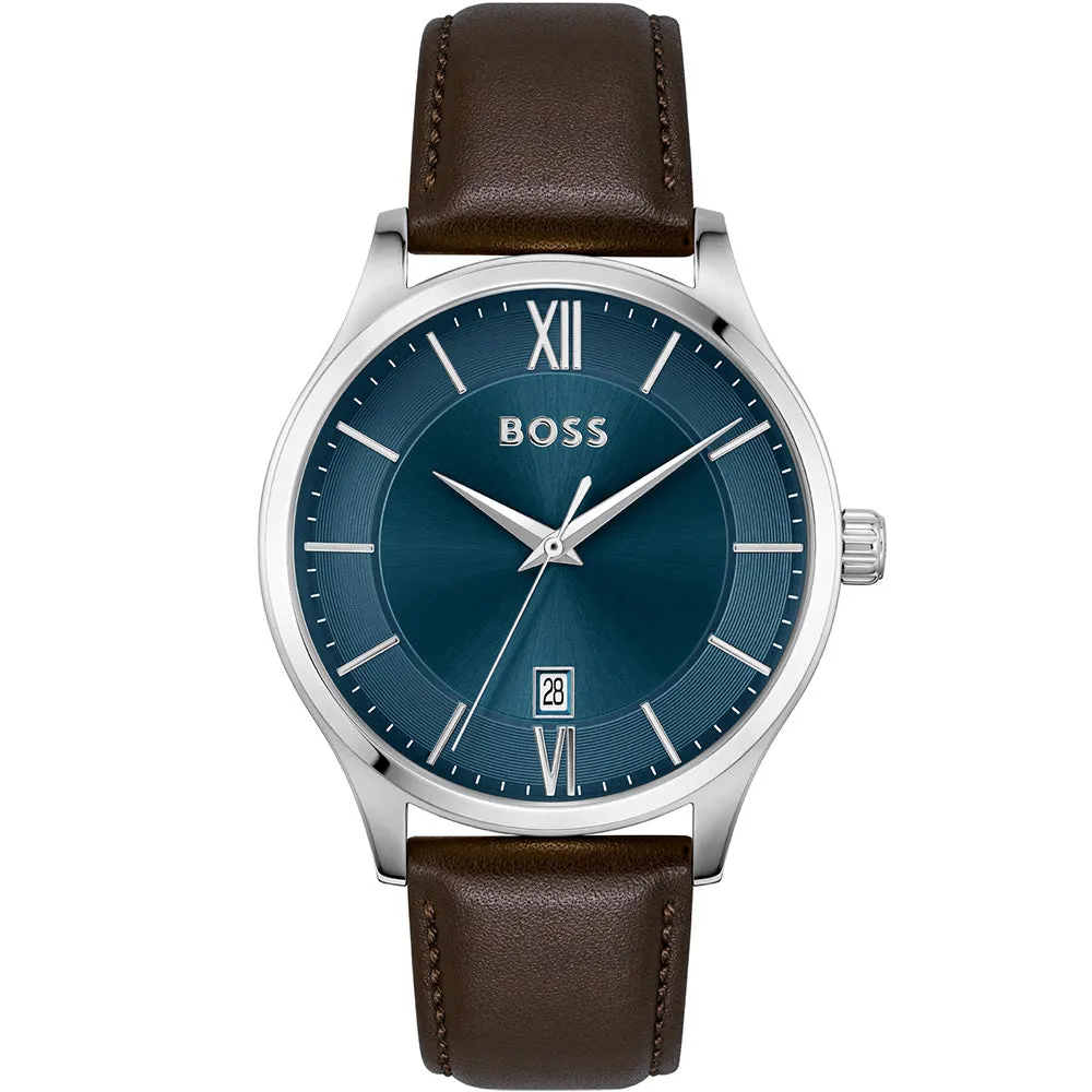 Hugo Boss 1513955 Elite Leather Mens Watch