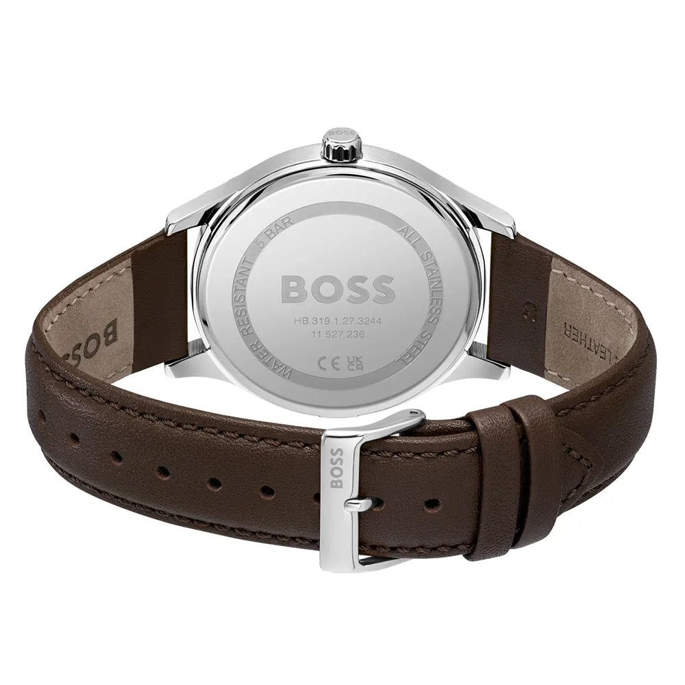 Hugo Boss 1513955 Elite Leather Mens Watch