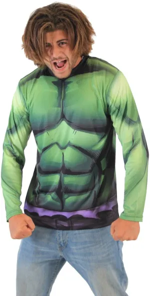 Incredible Hulk Sublimated Adult LONG SLEEVE Costume T-Shirt