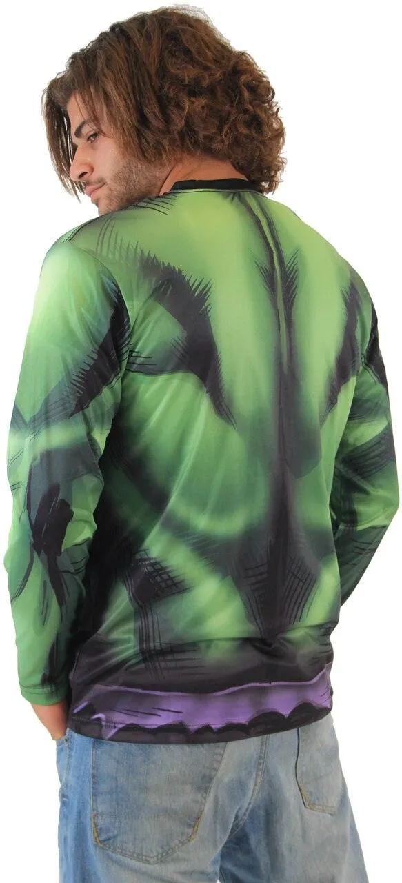 Incredible Hulk Sublimated Adult LONG SLEEVE Costume T-Shirt