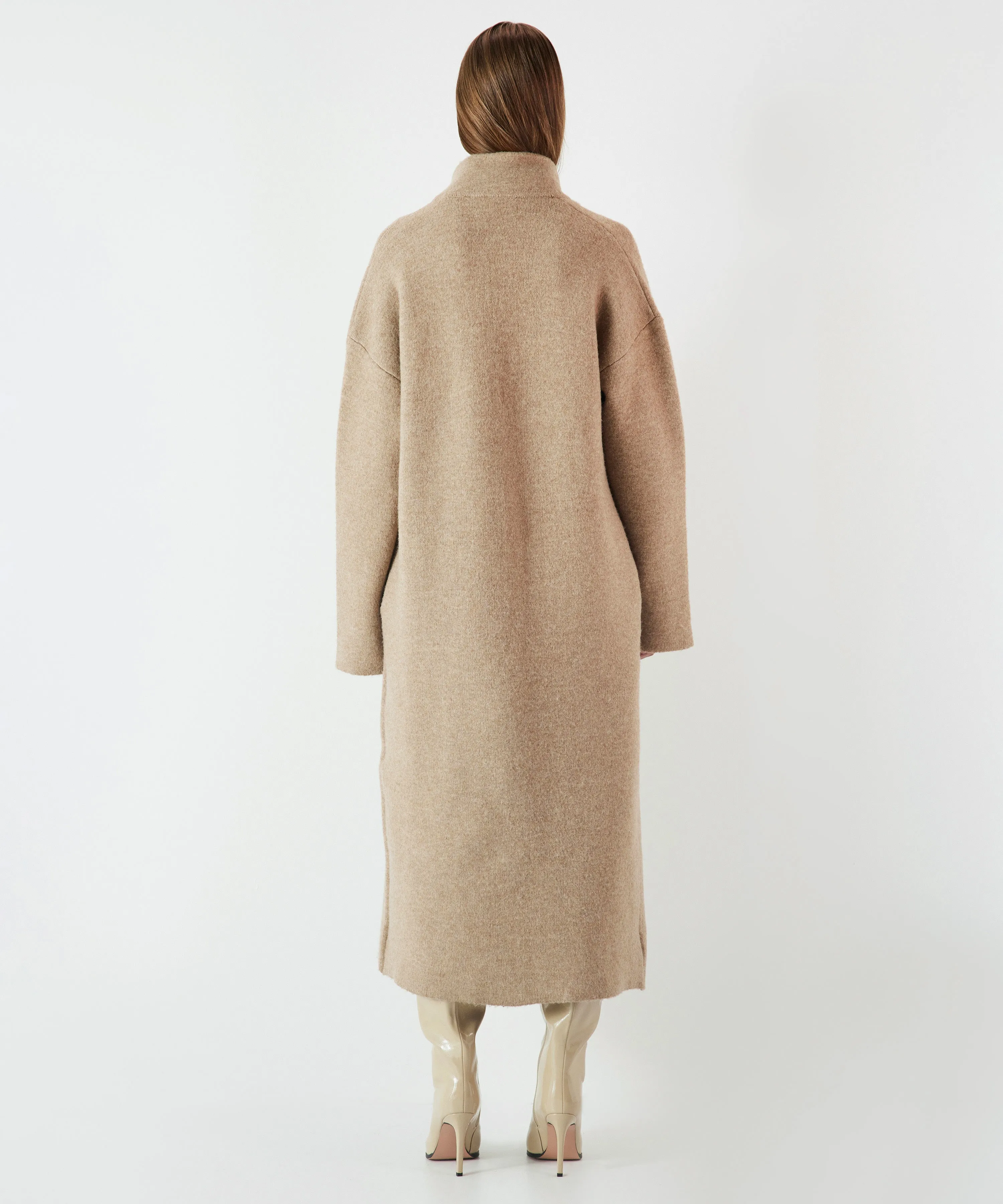 Ipekyol Knitwear Mix Coat Camel