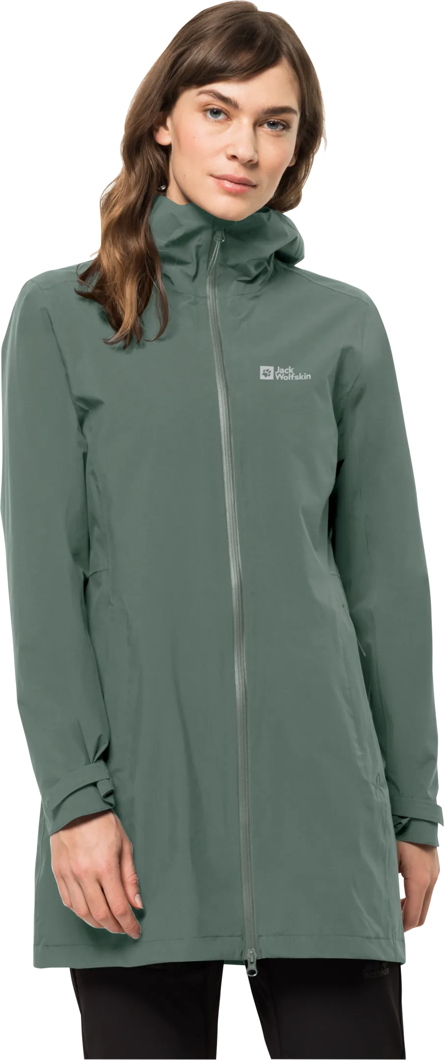 Jack Wolfskin Women&#x27;s Pack &amp; Go 2-Layer Coat Hedge Green | Buy Jack Wolfskin Women&#x27;s Pack &amp; Go 2-Layer Coat Hedge Green here | Outnorth