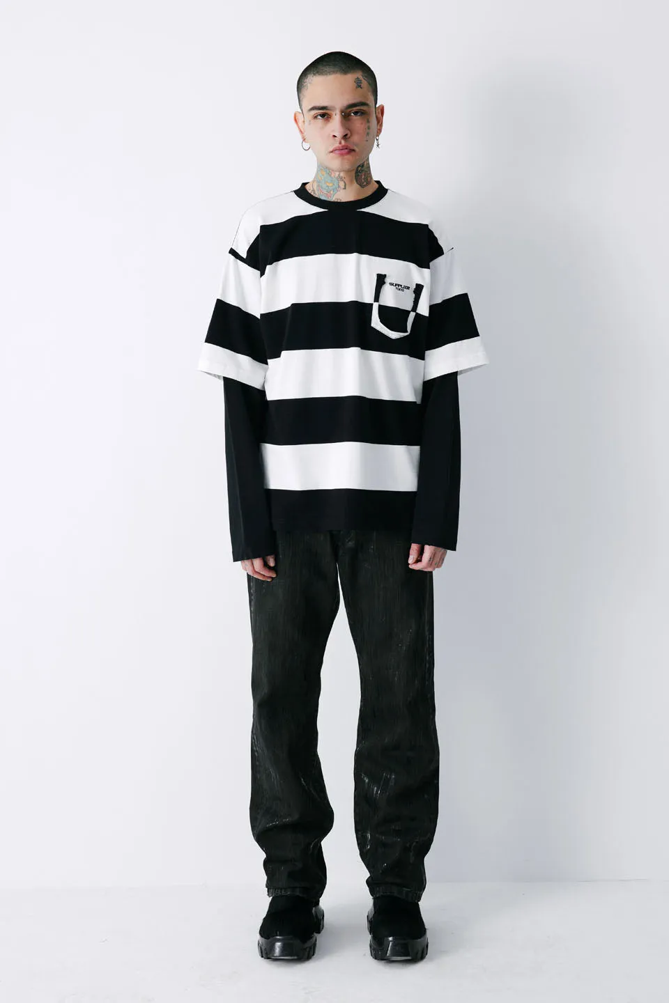 Layered Border Long Sleeve