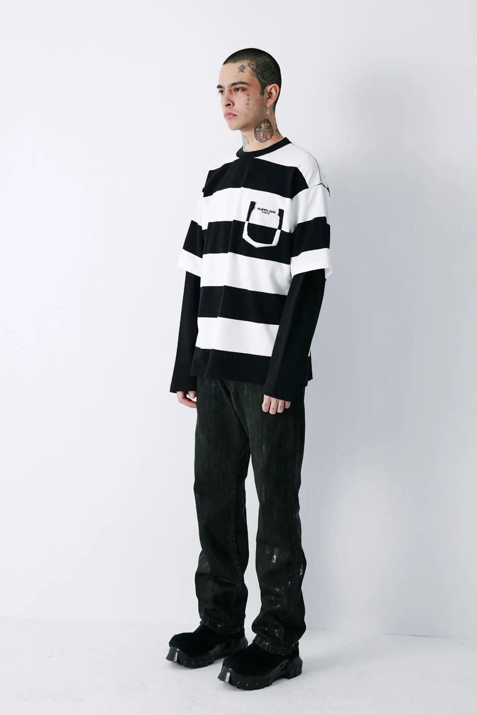 Layered Border Long Sleeve