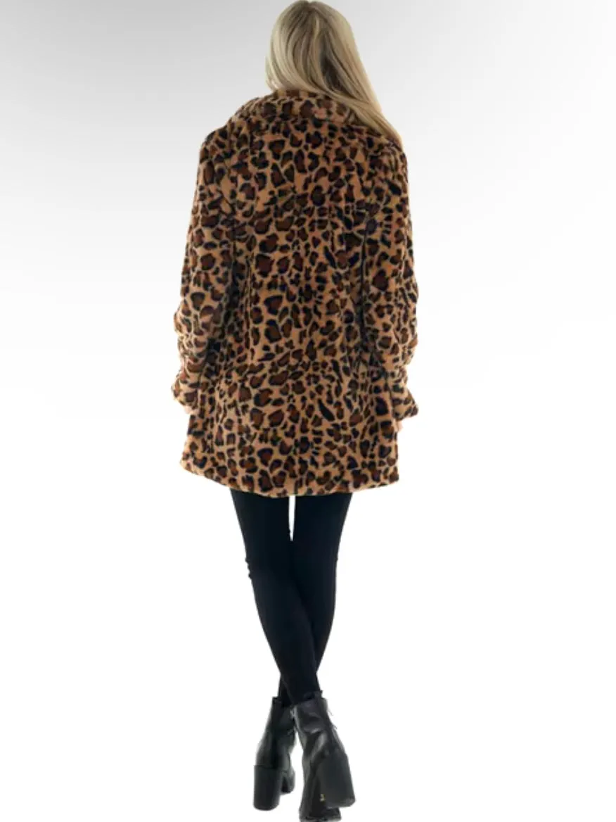 Leopard coat jacket