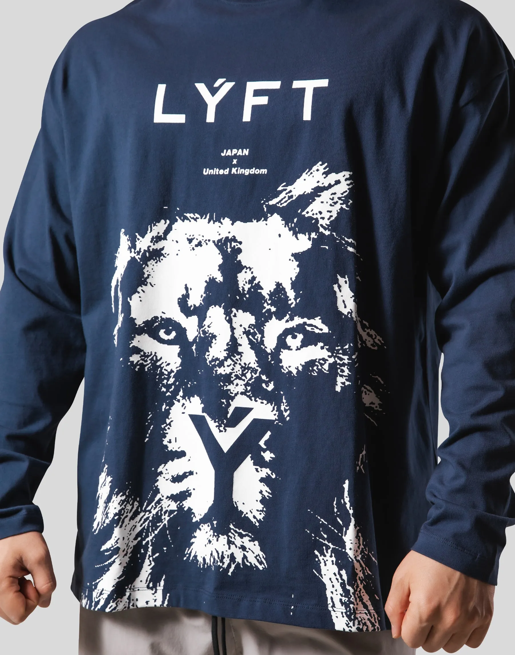 Lion Long Sleeve T-Shirt - Navy