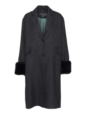 Manja Coat - Black Boucle