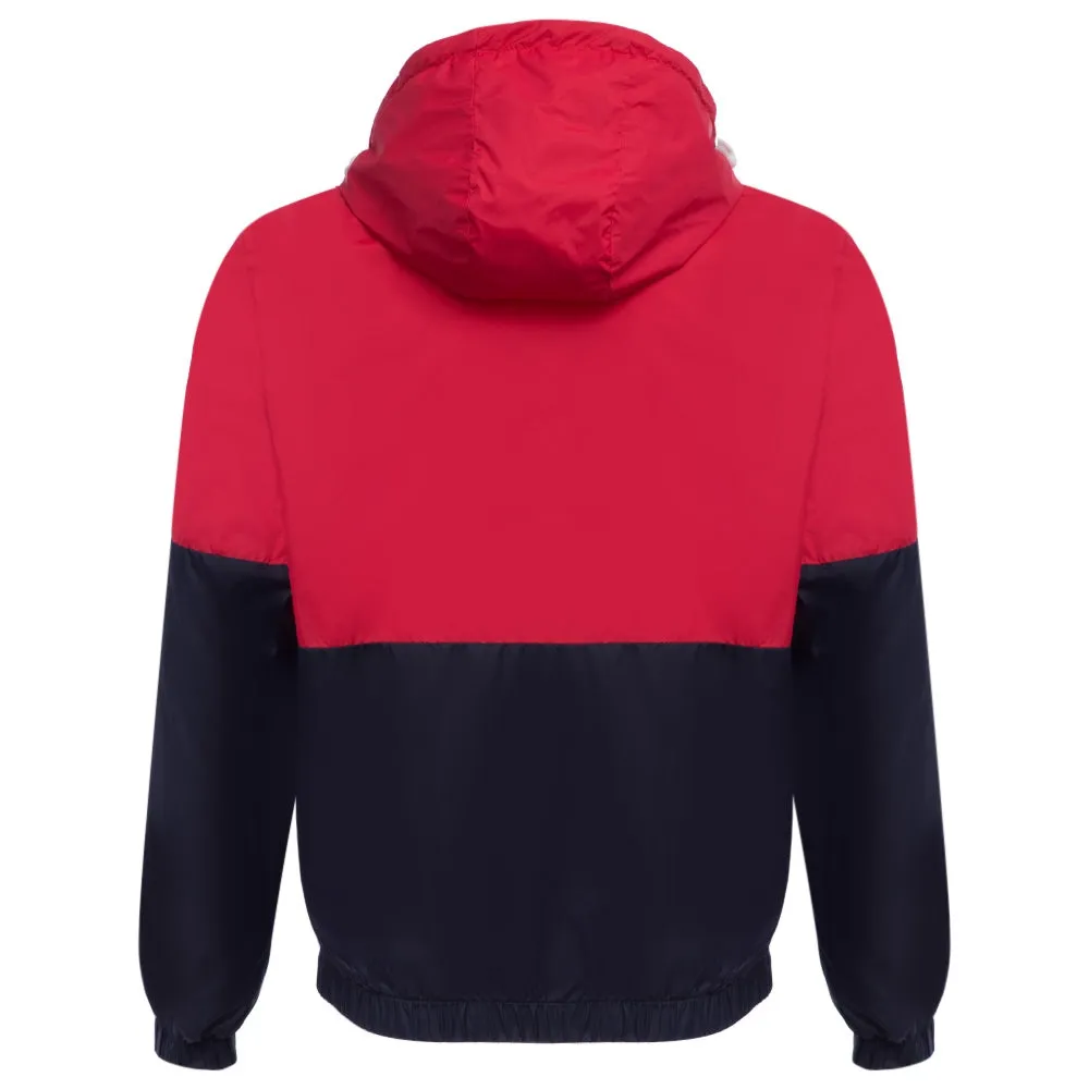 Men's Casual Thin Color Block Zipper Design Long Sleeves Hoodies