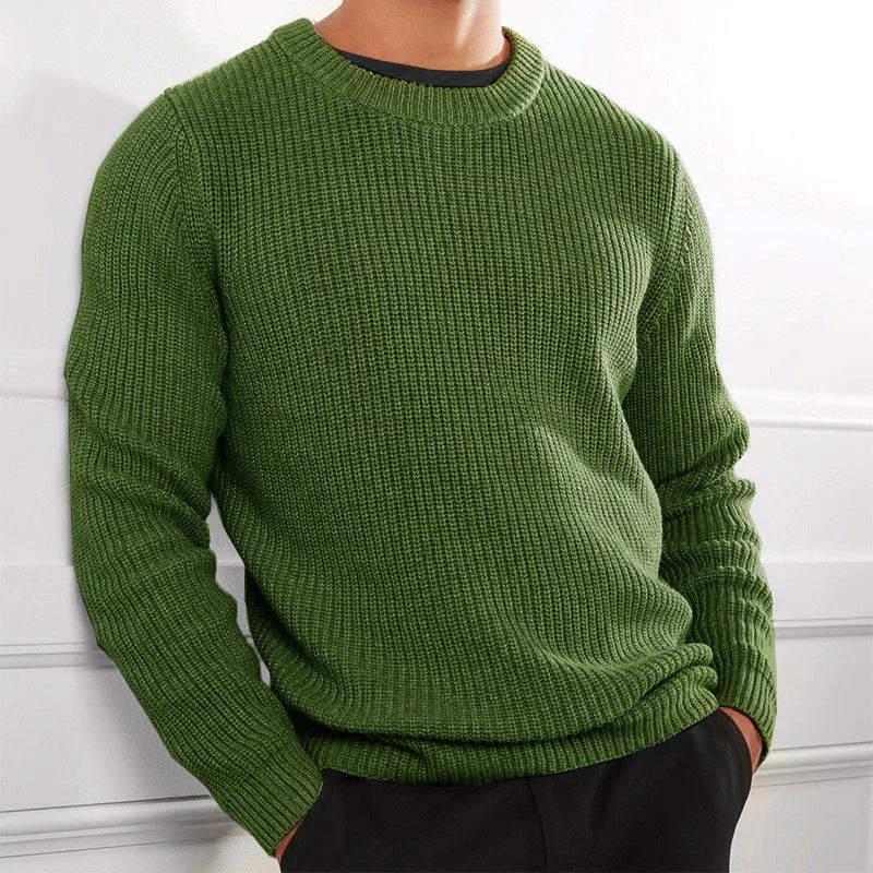 Men's Cozy Knitted Jumper with Warm Finish | Ideal for Autumn/Winter