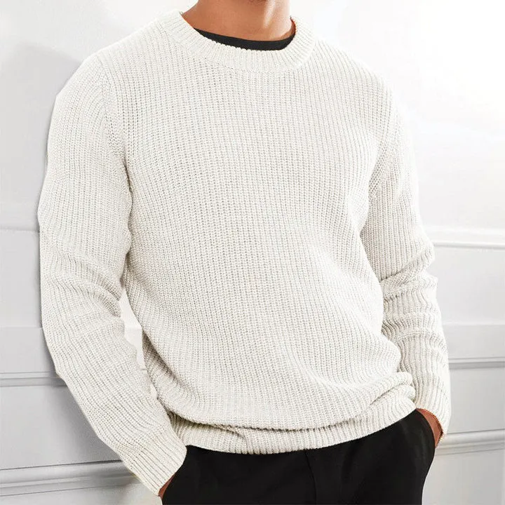 Men's Cozy Knitted Jumper with Warm Finish | Ideal for Autumn/Winter