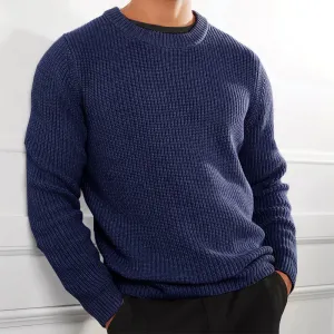 Men's Cozy Knitted Jumper with Warm Finish | Ideal for Autumn/Winter