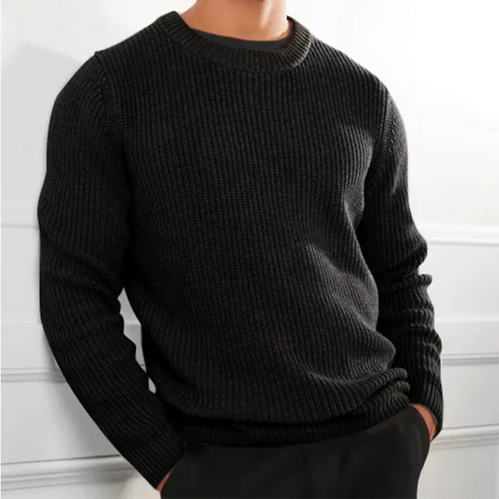 Men's Cozy Knitted Jumper with Warm Finish | Ideal for Autumn/Winter