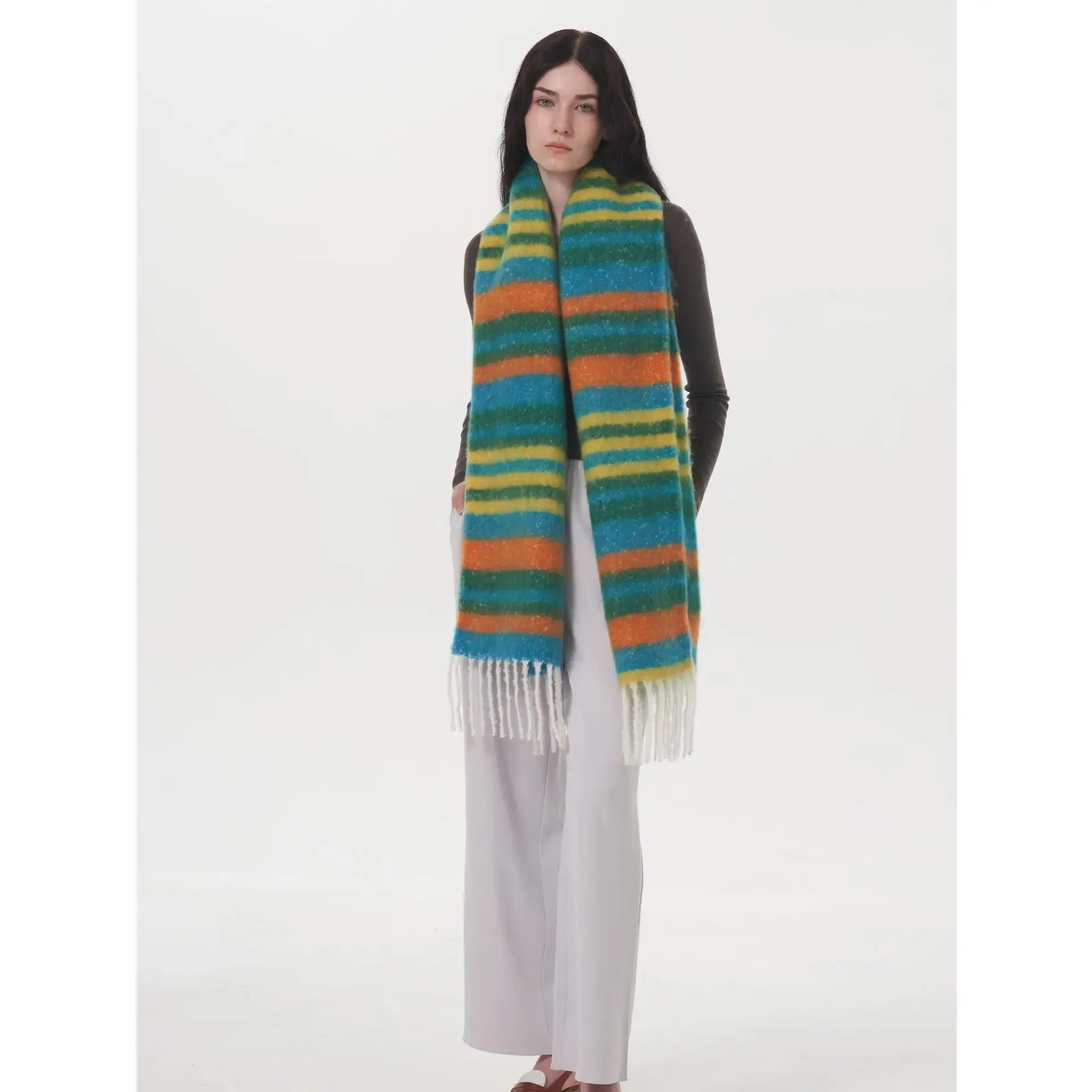 New Winter Cashmere Long Muffler Scarf - Thick and Warm