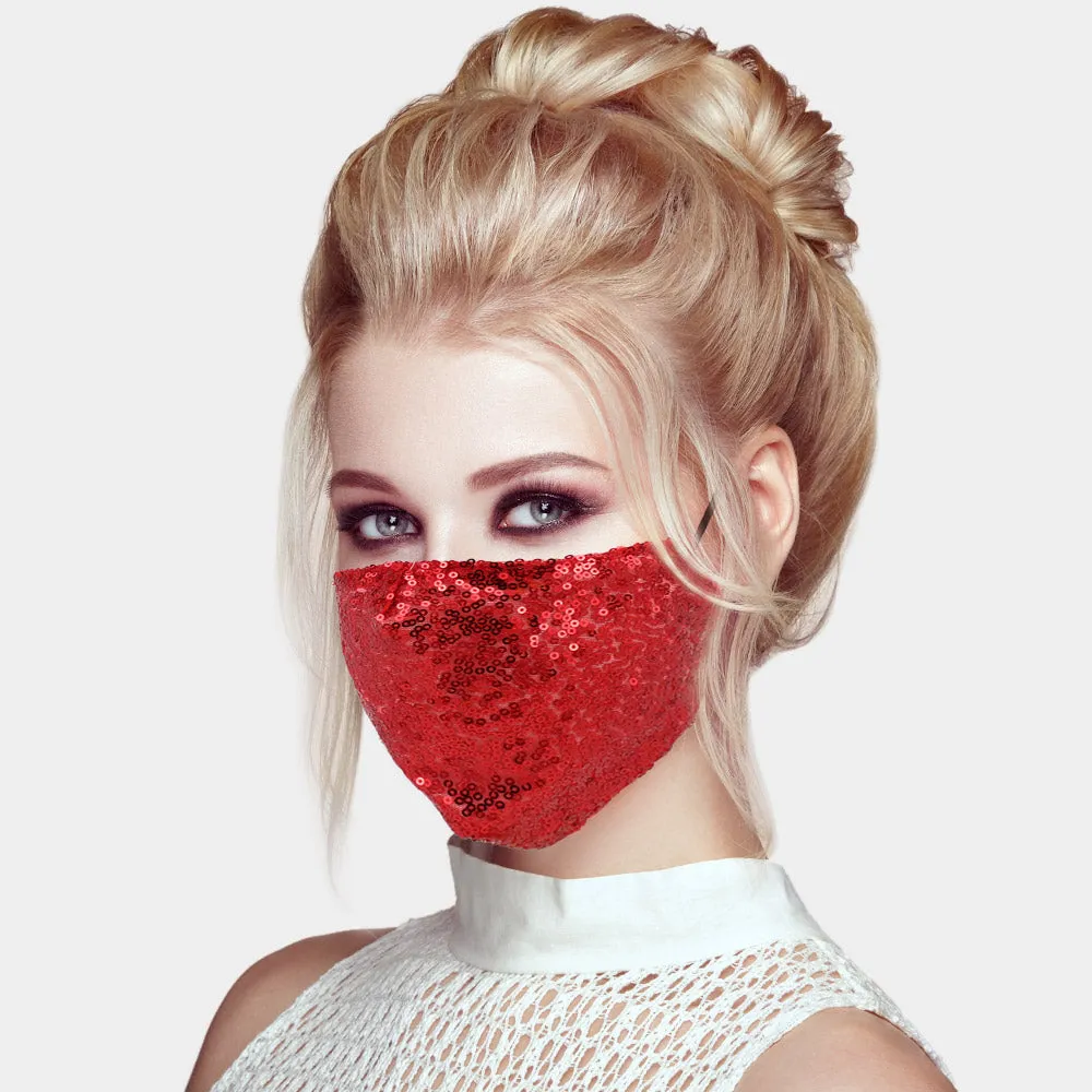 Niki AB Sequin Embellished Fashion Mask