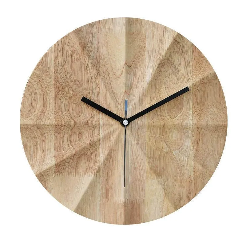 Nordic Wooden Street Fashion Wall Clock