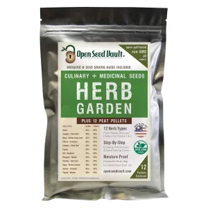 Open Seed Vault Herb Garden - Non-GMO. Herbs, Medicinal Seeds