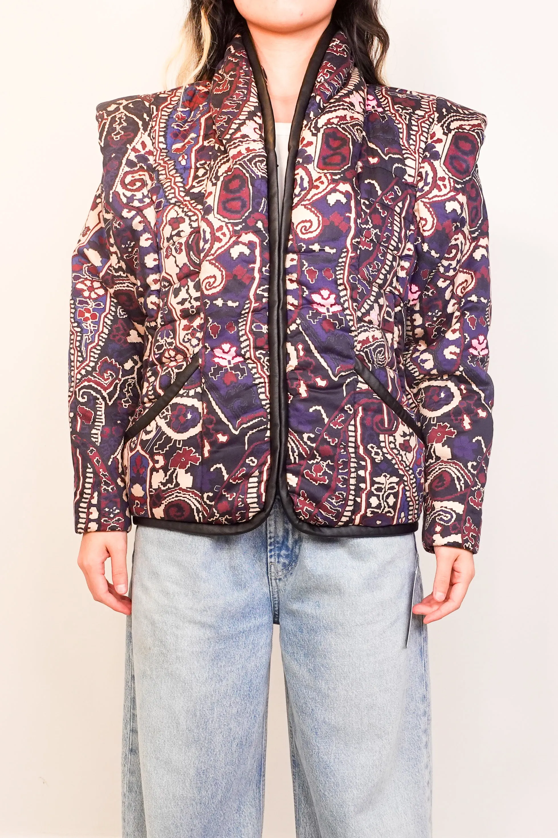 Patterned Quilted Coat RRP £528