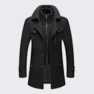 Stylish Men's Winter Jacket - Water-Repellent & Warm Layers