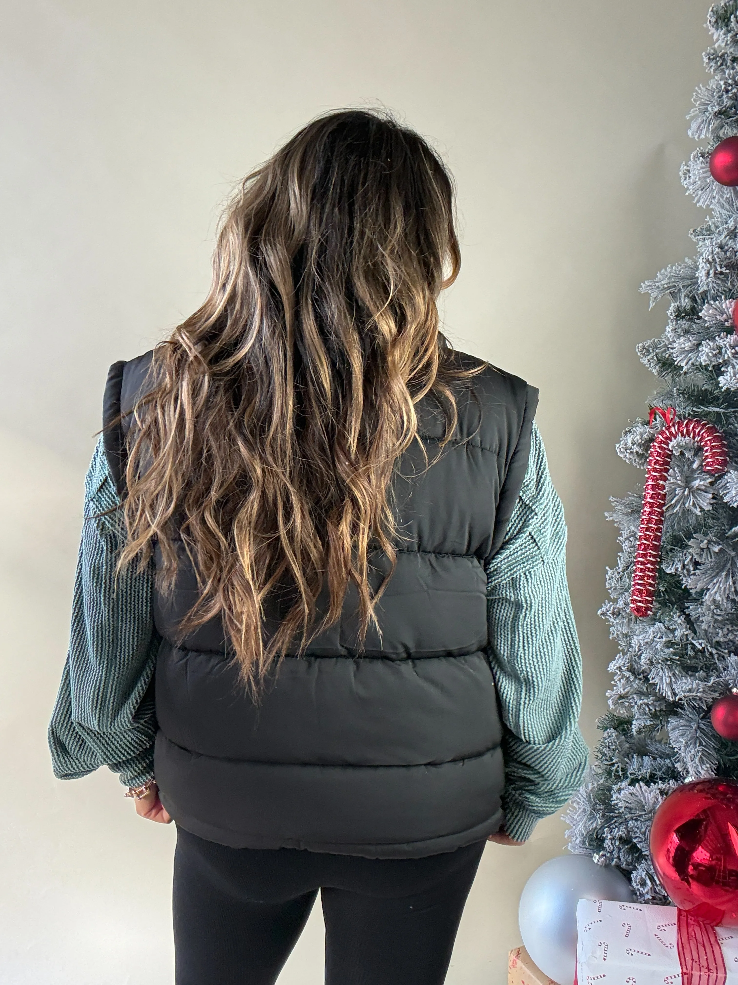 Urban Chic Black Puffer Vest