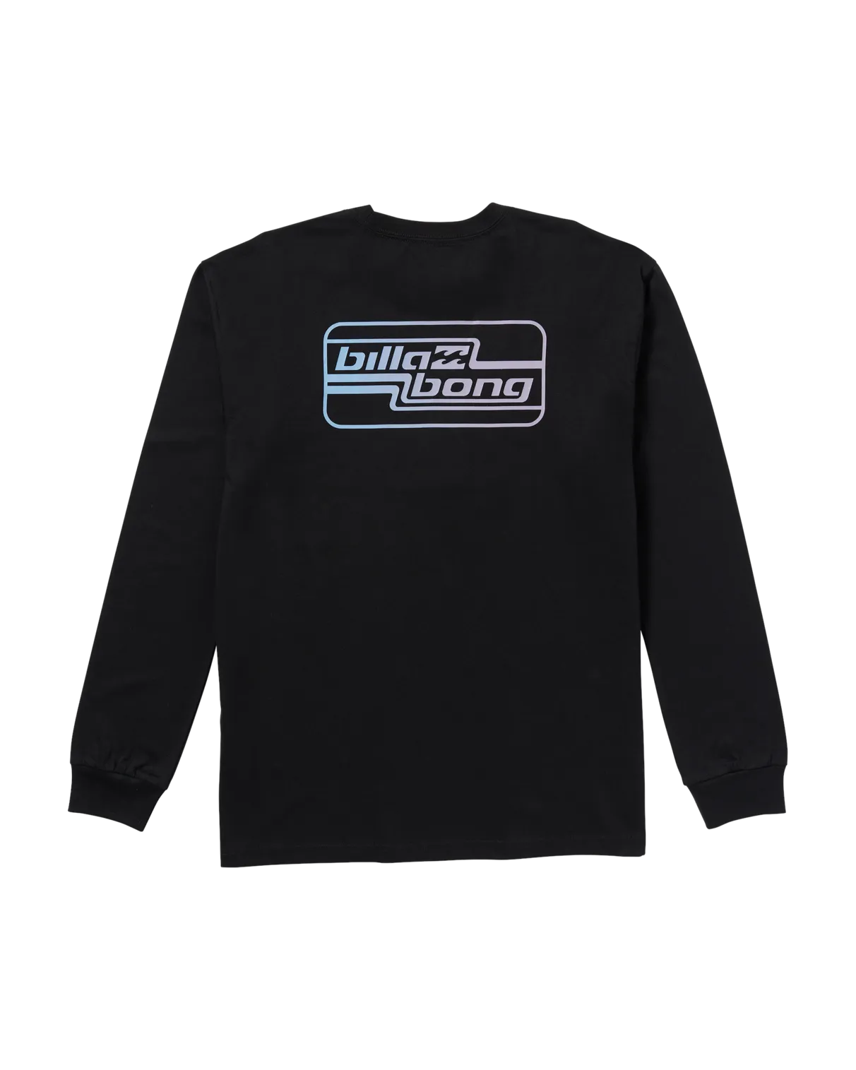 Walled Regular Long Sleeve T-Shirt in Black